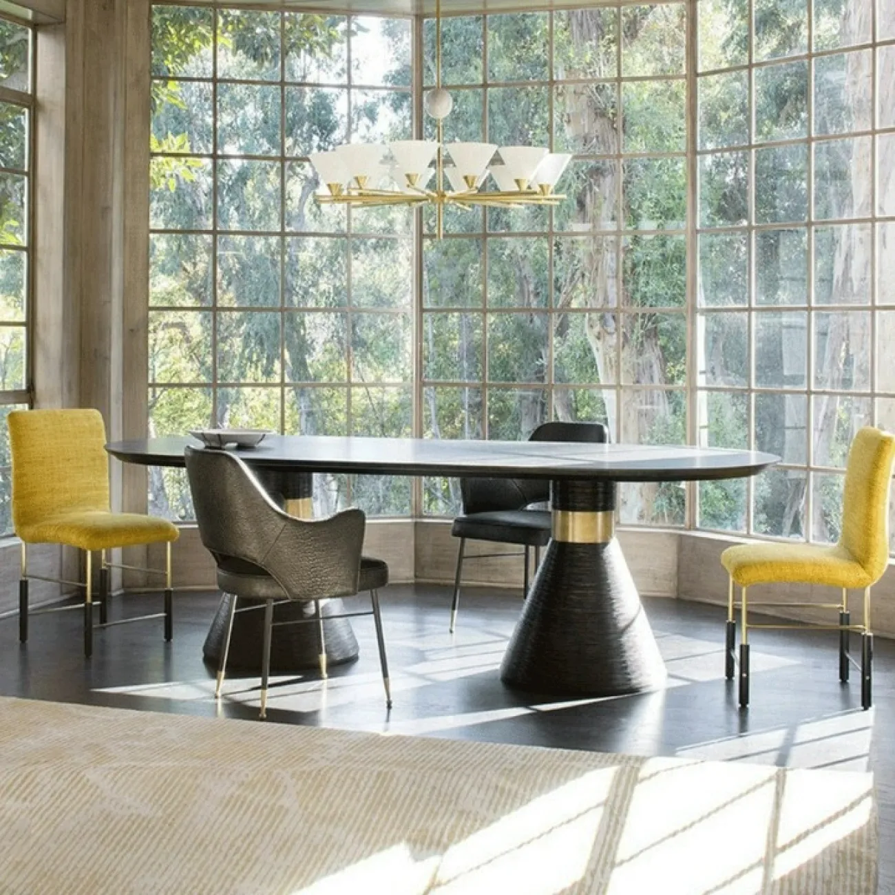 Стильный обеденный стол Yanshe от LaLume из дерева OS38986-32