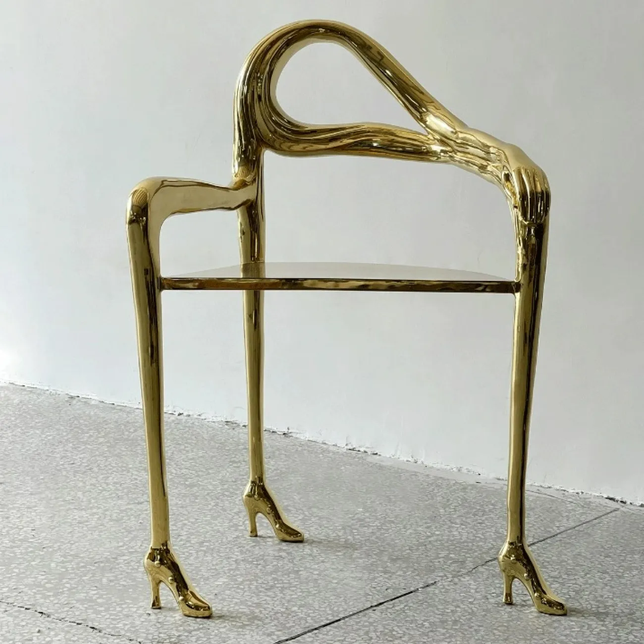 Дизайнерский стул "Туфельки" от Yanshe из латуни ST38988-32