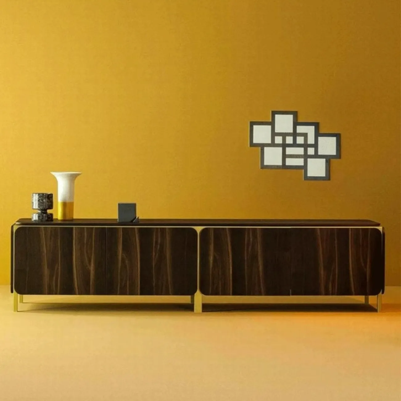 Современный комод Yanshe от LaLume из дерева чёрного ореха KD38990-32 Современный комод Yanshe от LaLume из дерева чёрного ореха KD38990-32