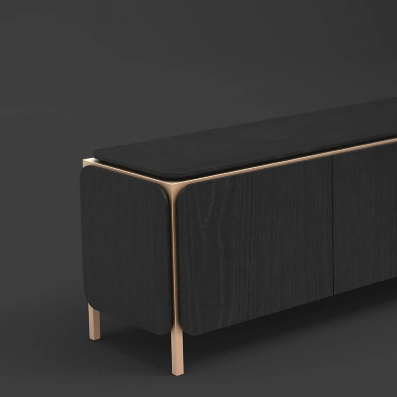 Современный комод Yanshe от LaLume из дерева чёрного ореха KD38990-32 Современный комод Yanshe от LaLume из дерева чёрного ореха KD38990-32