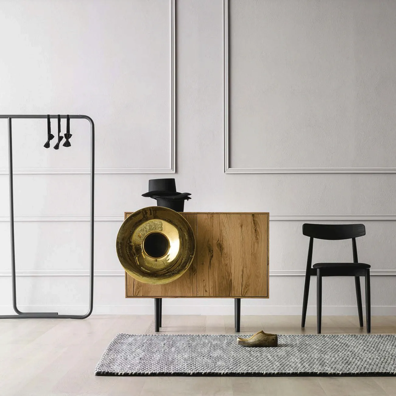 Современный сервант Yanshe из дерева и стали SV38993-32