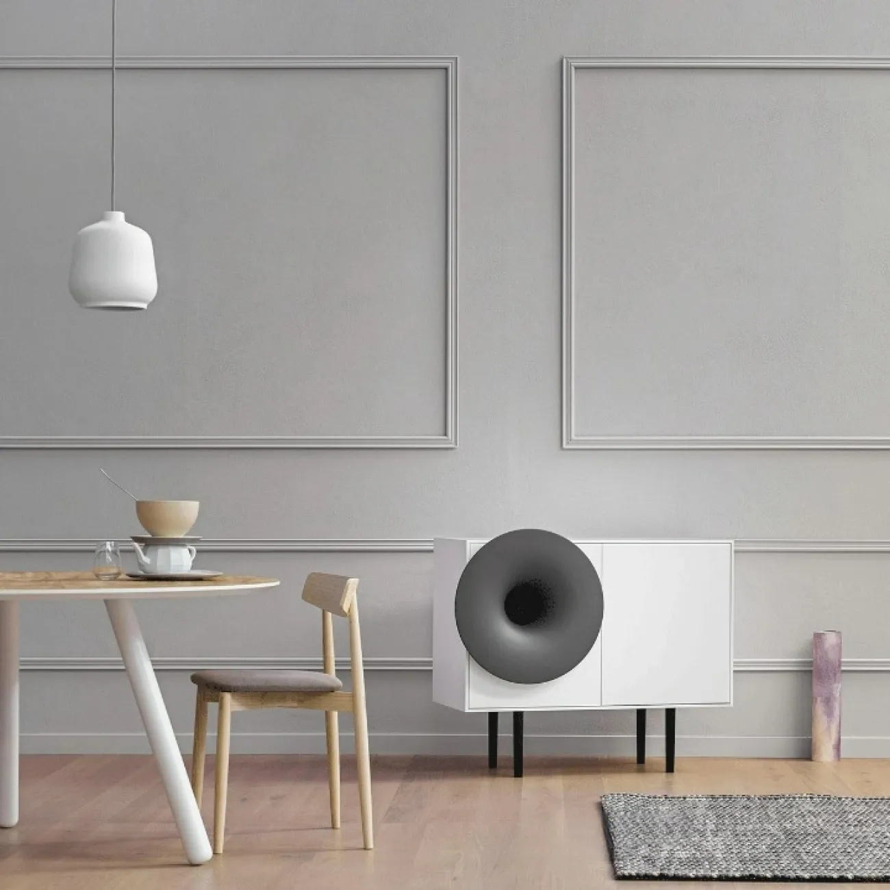 Современный сервант Yanshe из дерева и стали SV38993-32