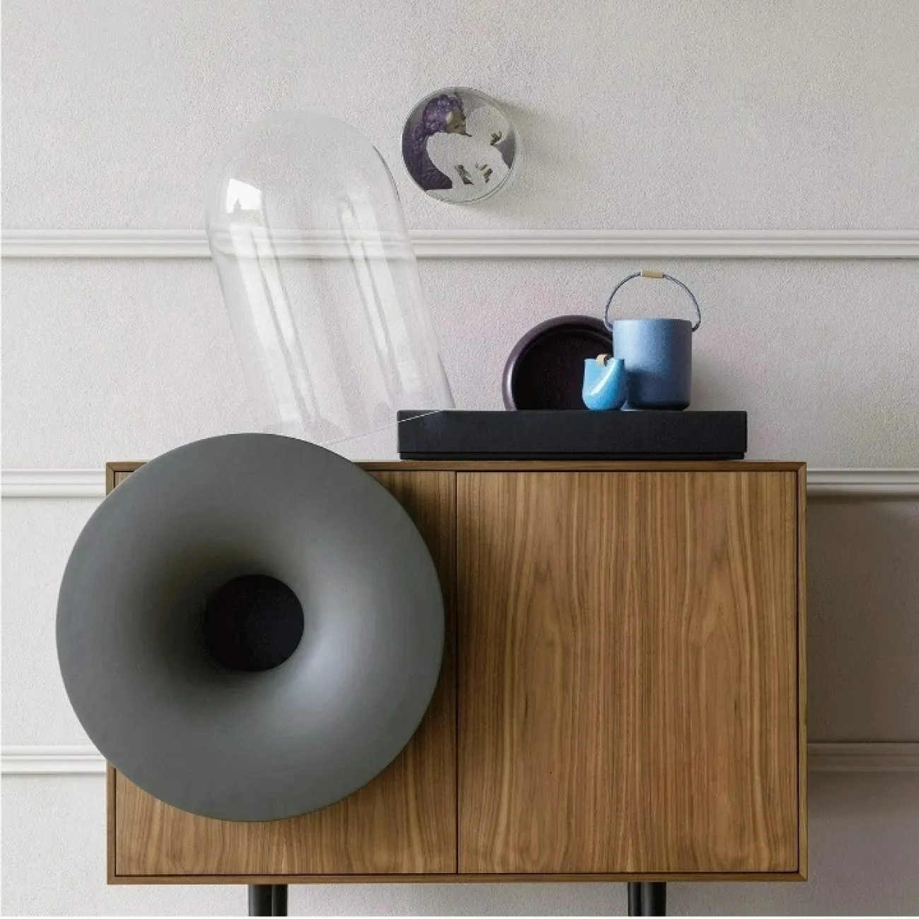 Современный сервант Yanshe из дерева и стали SV38993-32