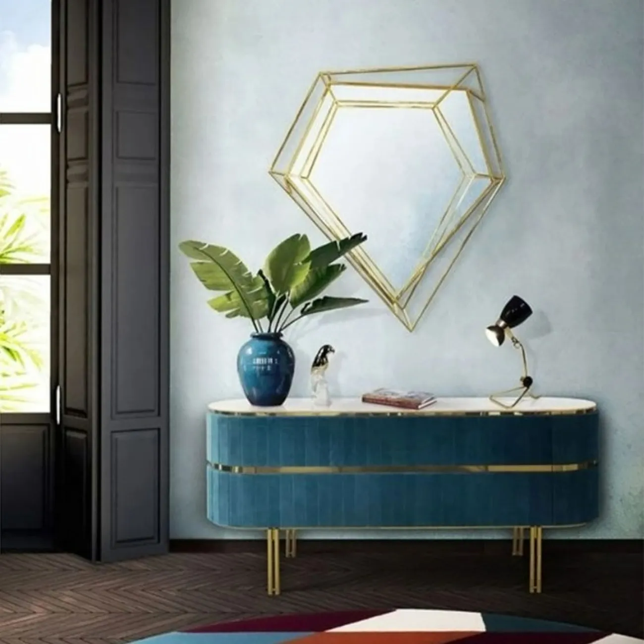 Воздушное зеркало Yanshe под золото ZK38994-32 Воздушное зеркало Yanshe под золото ZK38994-32