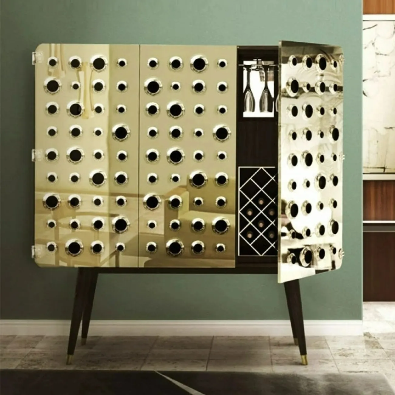 Оригинальный винный шкаф Yanshe из бука VN38995-32 Оригинальный винный шкаф Yanshe из бука VN38995-32