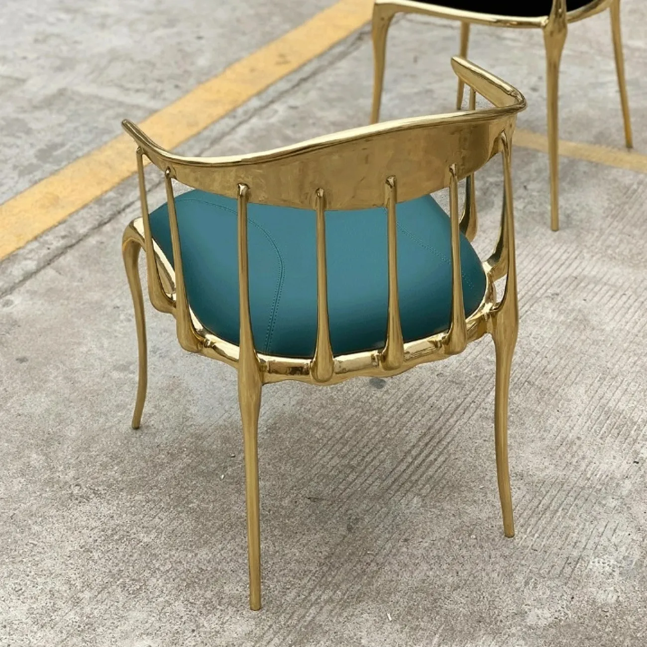 Роскошный обеденный стул  от Yanshe из латуни OS38996-32