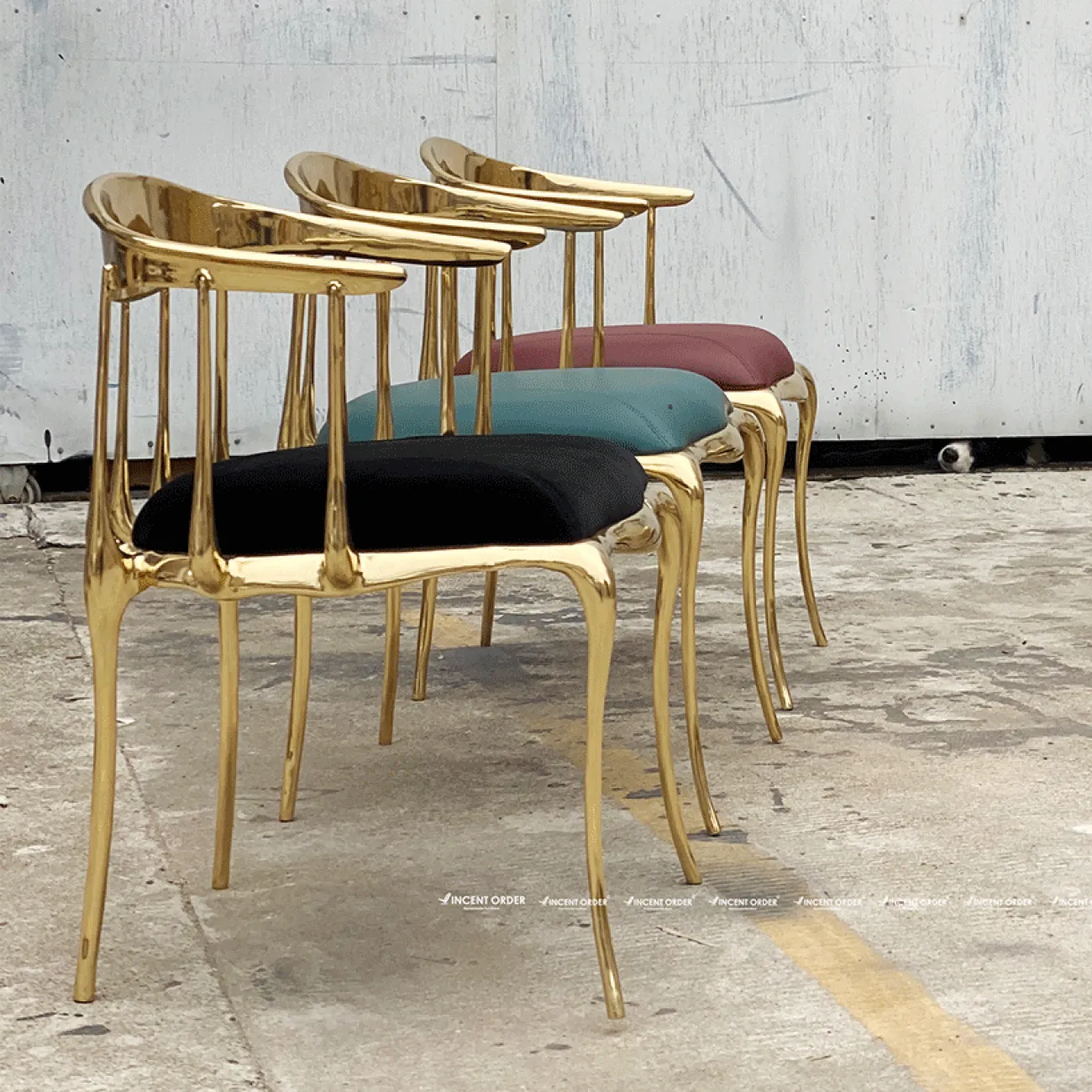 Роскошный обеденный стул  от Yanshe из латуни OS38996-32