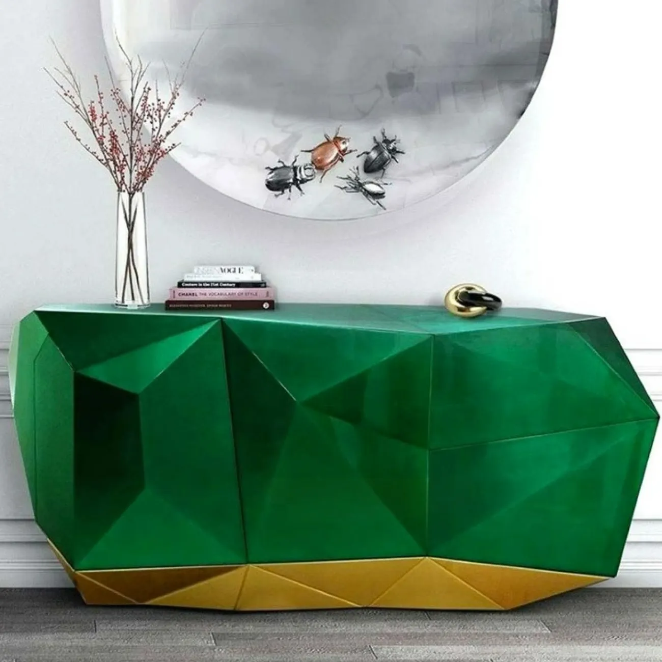 Дизайнерский комод "Геометрия" Yanshe из ясеня KD38999-32 Дизайнерский комод "Геометрия" Yanshe из ясеня KD38999-32