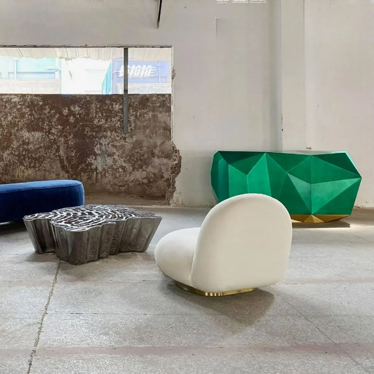 Дизайнерский комод "Геометрия" Yanshe из ясеня KD38999-32 Дизайнерский комод "Геометрия" Yanshe из ясеня KD38999-32