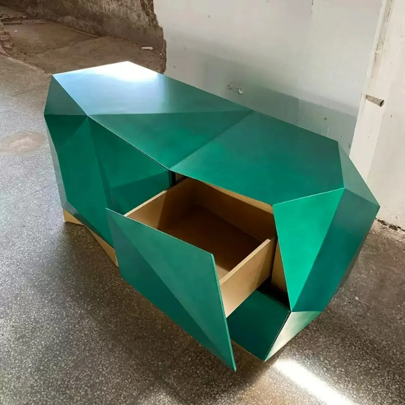 Дизайнерский комод "Геометрия" Yanshe из ясеня KD38999-32