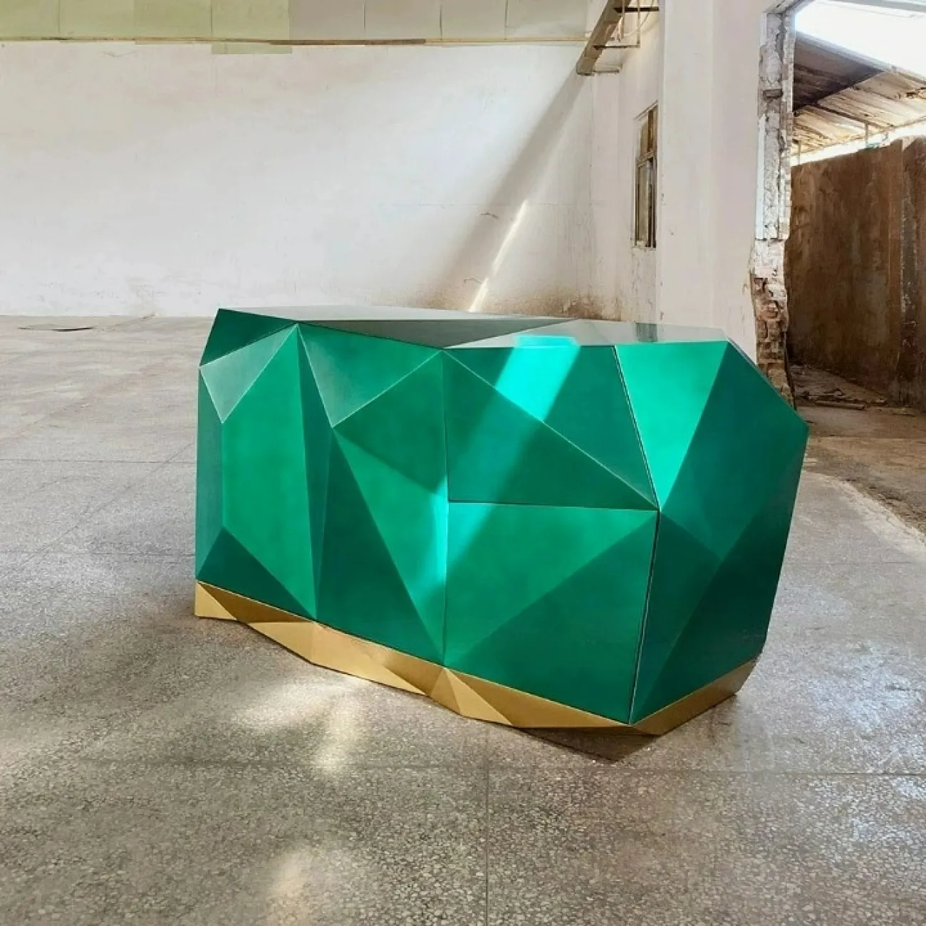 Дизайнерский комод "Геометрия" Yanshe из ясеня KD38999-32