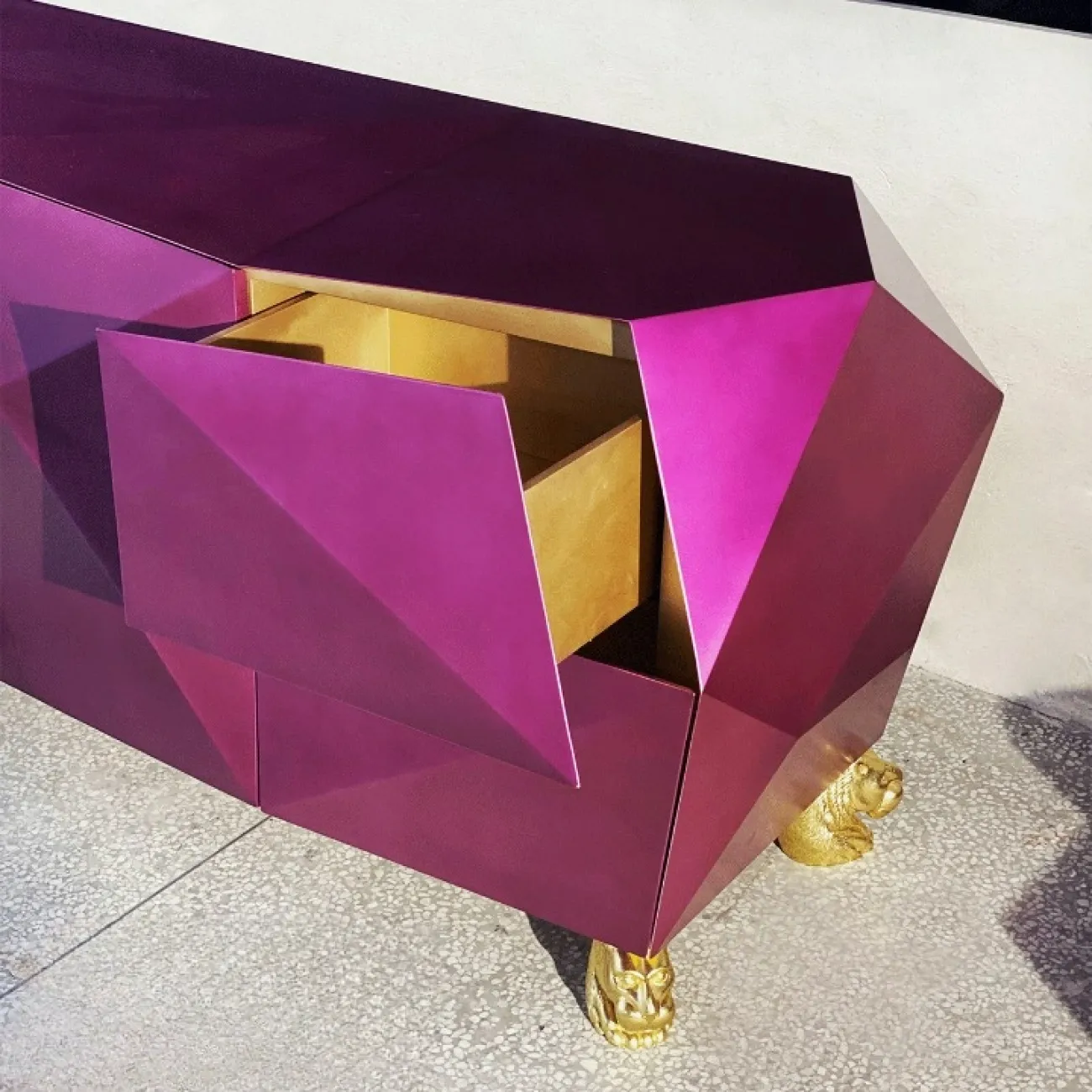 Дизайнерский комод "Геометрия" Yanshe из ясеня KD38999-32 Дизайнерский комод "Геометрия" Yanshe из ясеня KD38999-32