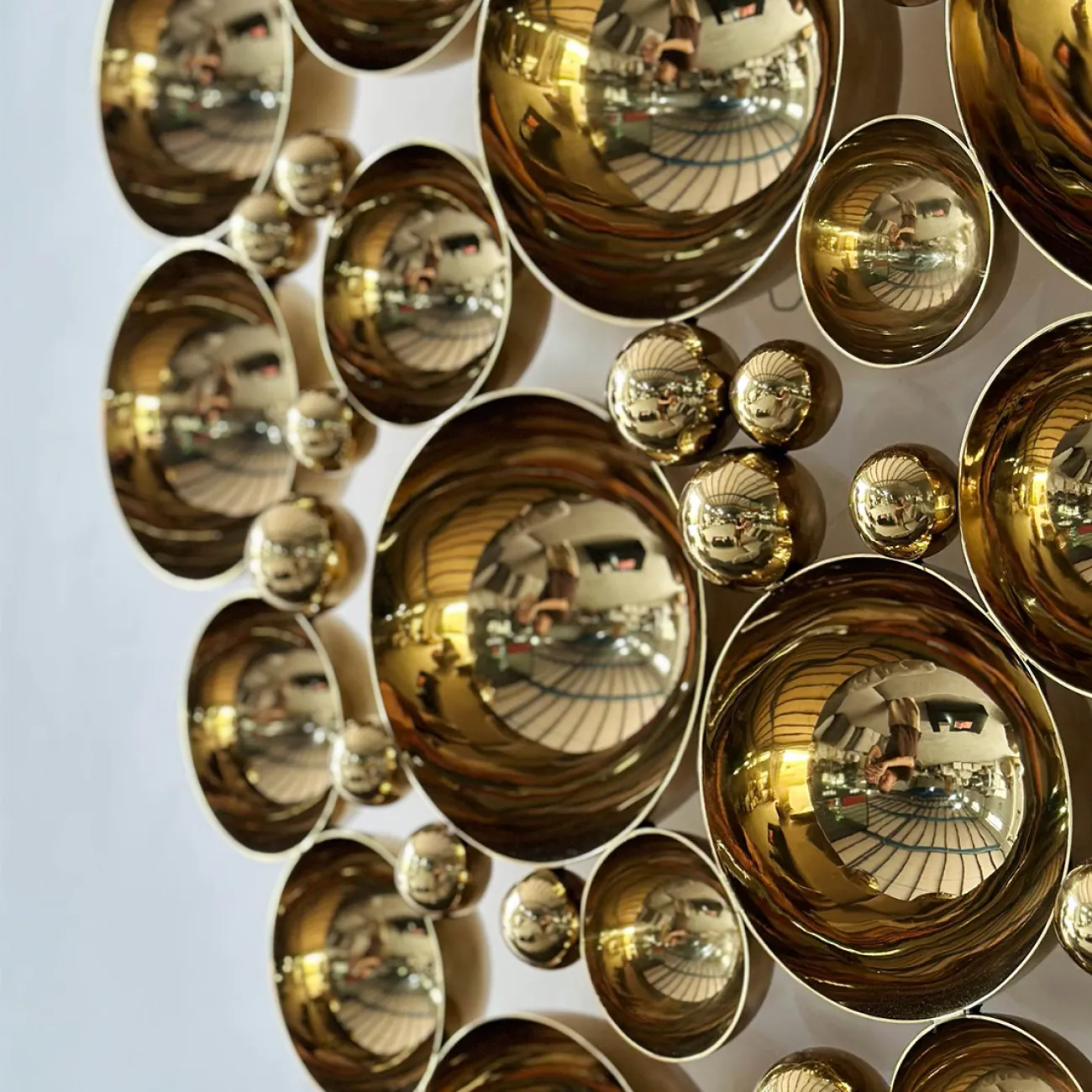 Оригинальное зеркальное панно от Yanshe из стали PN39001-32