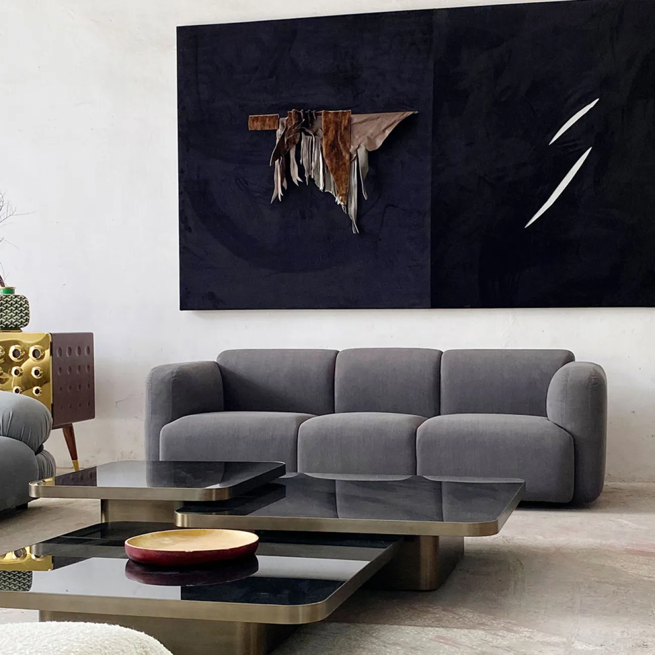 Стильный диван Yanshe от LaLume из дерева DV39002-32