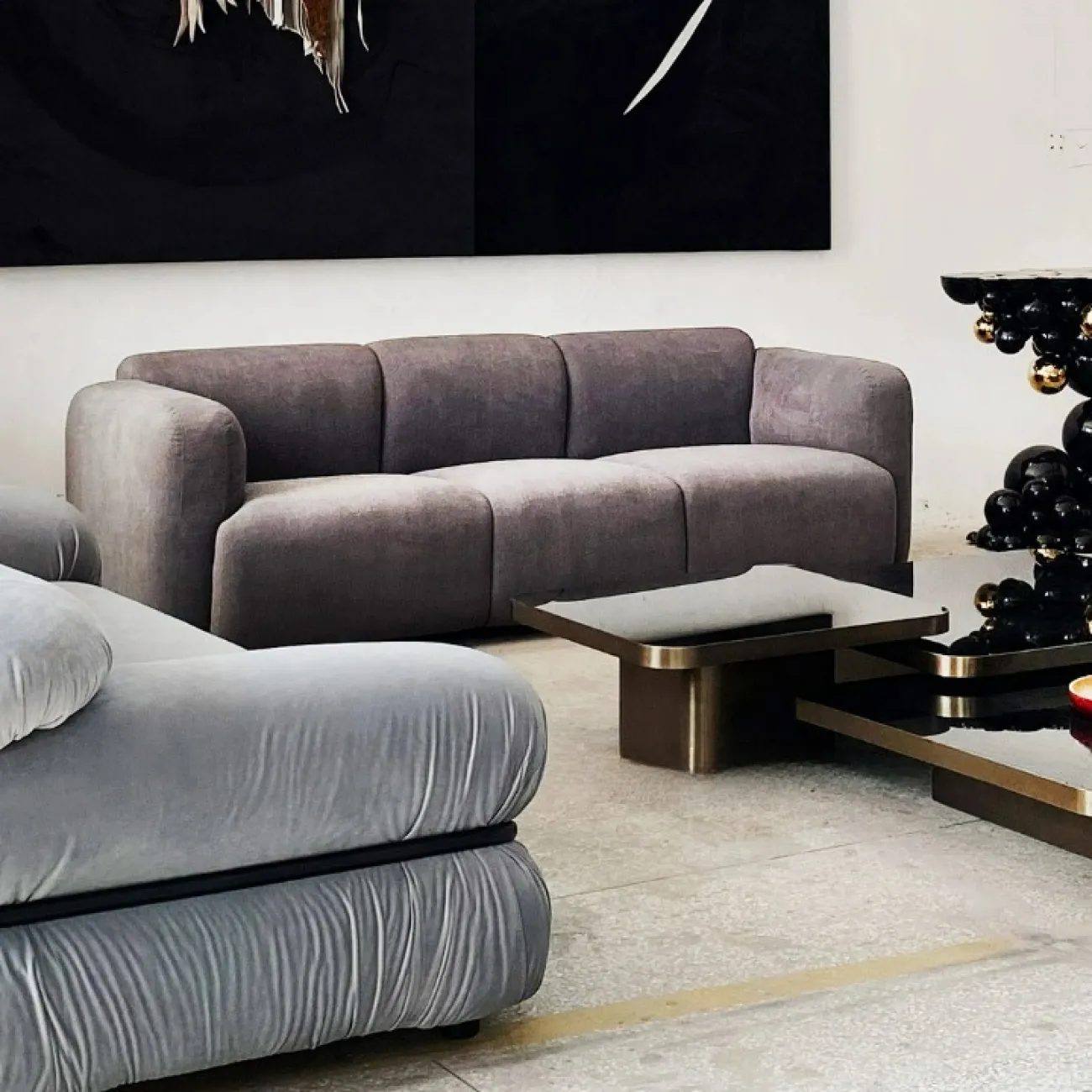 Стильный диван Yanshe от LaLume из дерева DV39002-32