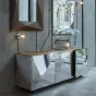 Роскошное зеркало Yanshe в геометричной раме ZK39003-32