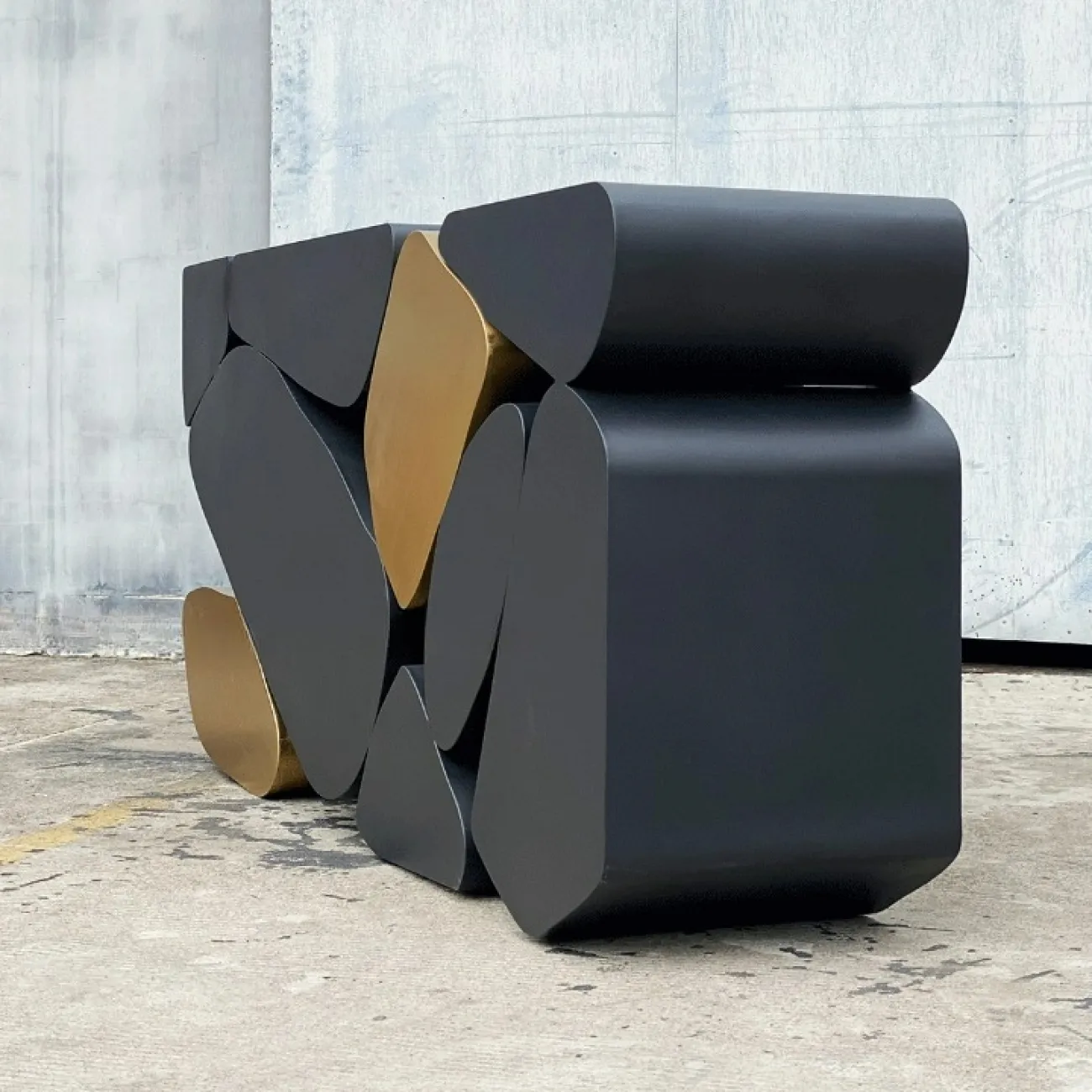 Оригинальный декоративный комод Yanshe из стали с покрытием KD39005-32