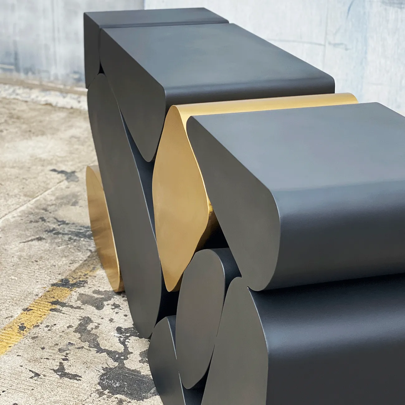 Оригинальный декоративный комод Yanshe из стали с покрытием KD39005-32