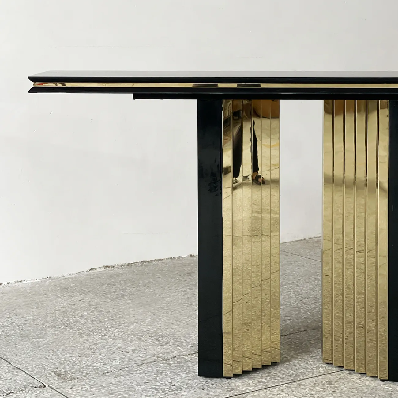 Роскошный пристенный столик от Yanshe со столешницей из мрамора PS39006-32