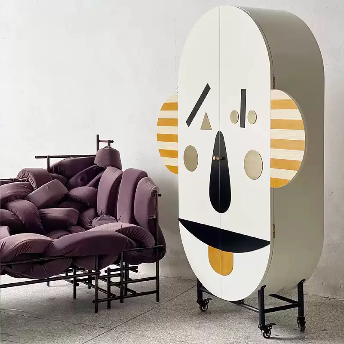 Оригинальный шкаф "Клоун" от Yanshe из дерева SH39010-32