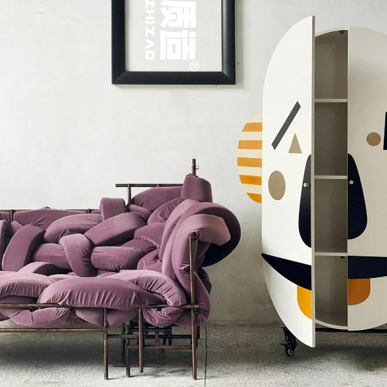 Оригинальный шкаф "Клоун" от Yanshe из дерева SH39010-32