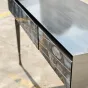 Элегантный пристенный столик от Yanshe с фасадом из мрамора PS39011-32