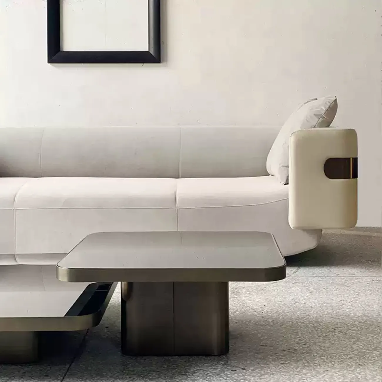 Стильный диван Yanshe от LaLume из дерева DV39016-32