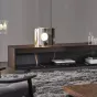 Современная тумба под телевизор Yanshe из чёрного ореха TB39021-32
