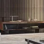 Современная тумба под телевизор Yanshe из чёрного ореха TB39021-32