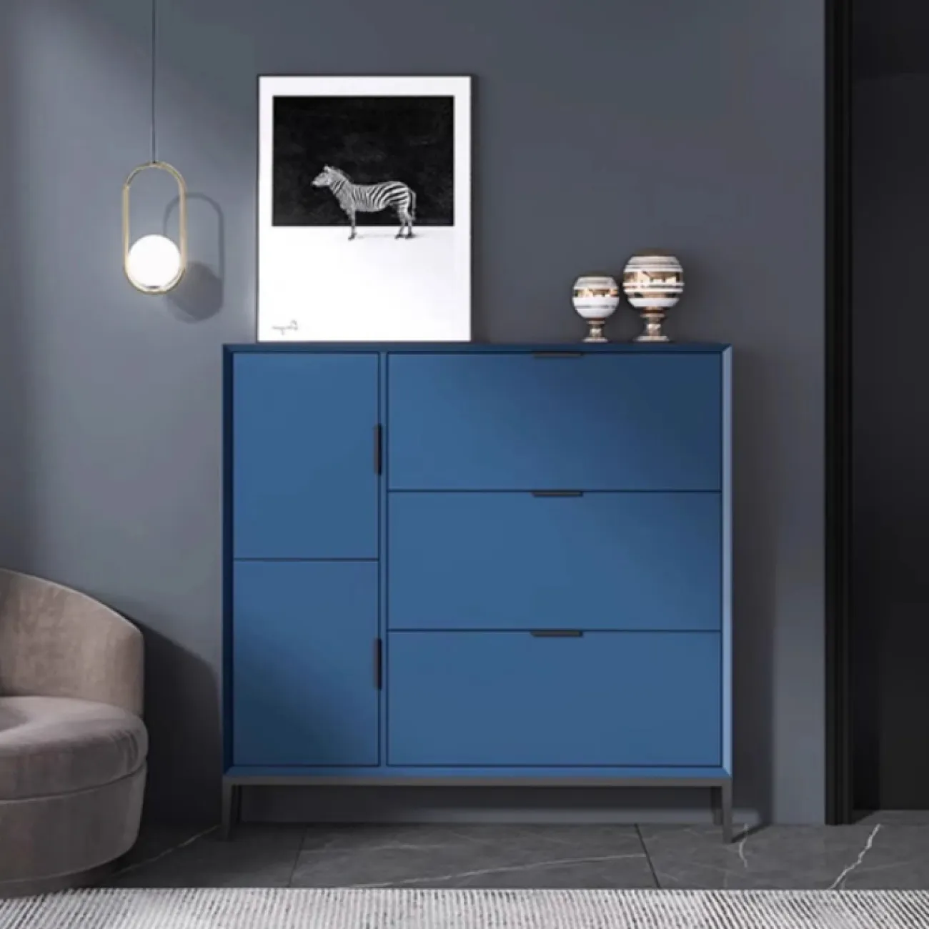 Удобный обувной шкаф Haotai от LaLume  из дерева OS39022-32