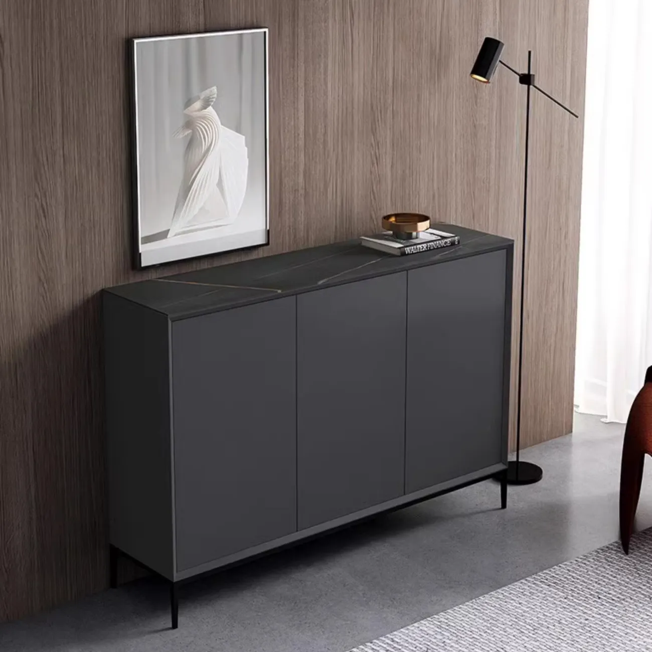 Удобный обувной шкаф Haotai от LaLume  из дерева OS39028-32