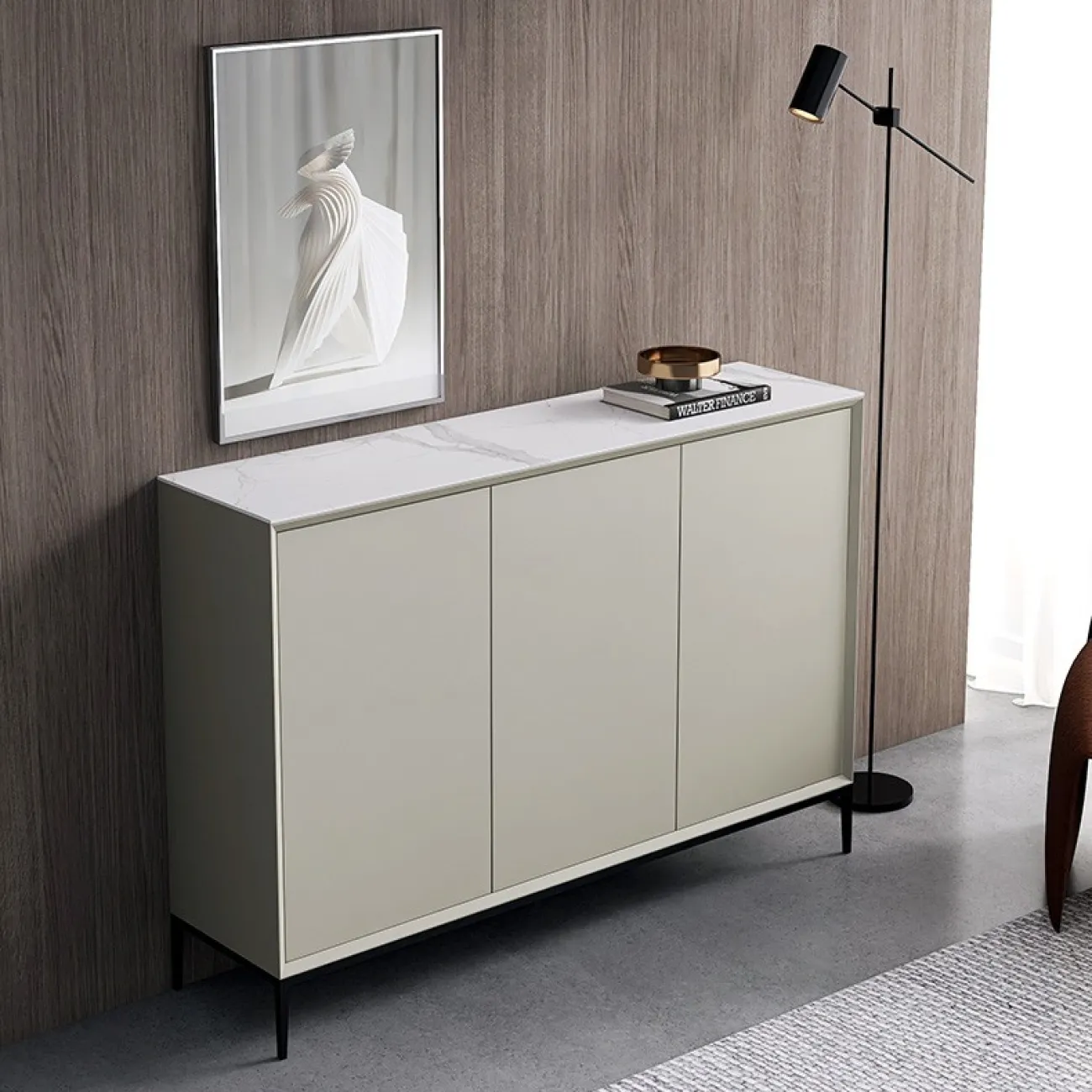 Удобный обувной шкаф Haotai от LaLume  из дерева OS39028-32