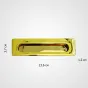  ✅ Врезная мебельная ручка LaLume Marise Gold L13: стильное сочетание современного дизайна и надежной функциональности. Уникальный акцент для вашего интерьера. Покажите свой современный вкус и организуйте время с легкостью. Закажите сейчас и создайте непо