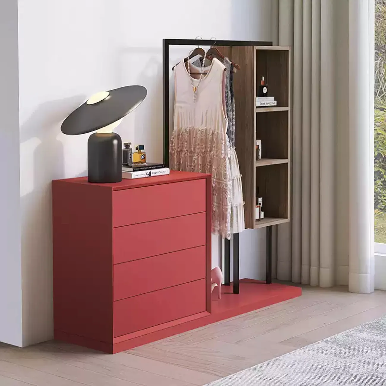 Стильный открытый шкаф Haotai в широкой цветовой палитре SH39030-32