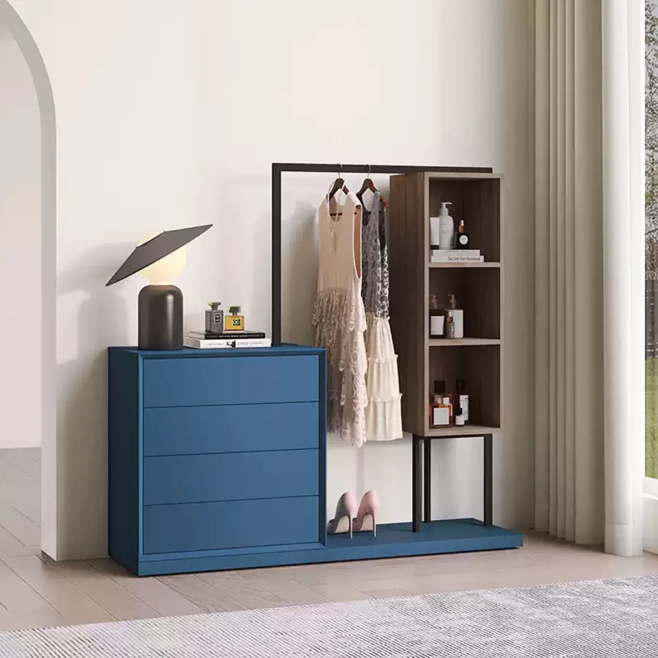 Стильный открытый шкаф Haotai в широкой цветовой палитре SH39030-32