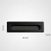 Врезная мебельная ручка LaLume Marise Black L13