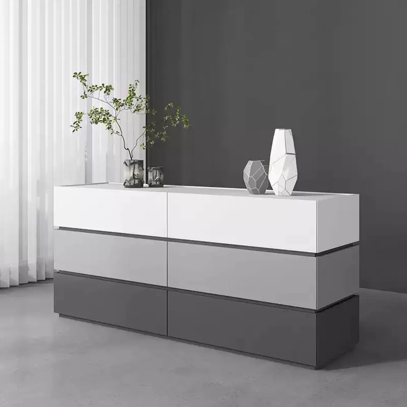 Элегантный комод Haotai из сосны KD39033-32