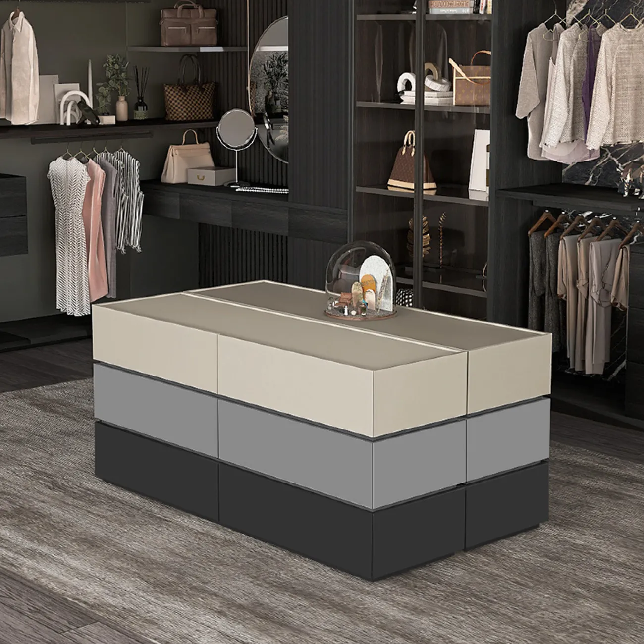 Элегантный комод Haotai из сосны KD39033-32