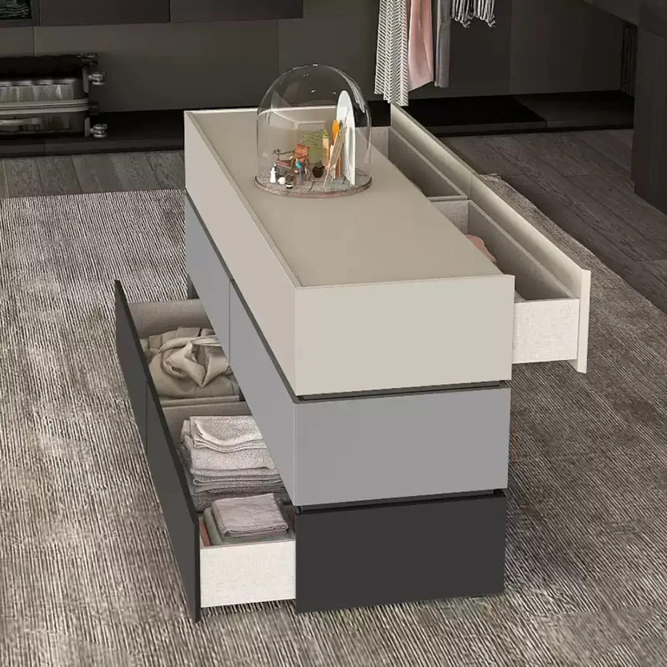 Элегантный комод Haotai из сосны KD39033-32