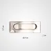 Врезная мебельная ручка LaLume Marise Steel L10