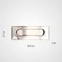  ✅ Врезная мебельная ручка LaLume Marise Steel L10: стильное сочетание современного дизайна и надежной функциональности. Уникальный акцент для вашего интерьера. Покажите свой современный вкус и организуйте время с легкостью. Закажите сейчас и создайте неп