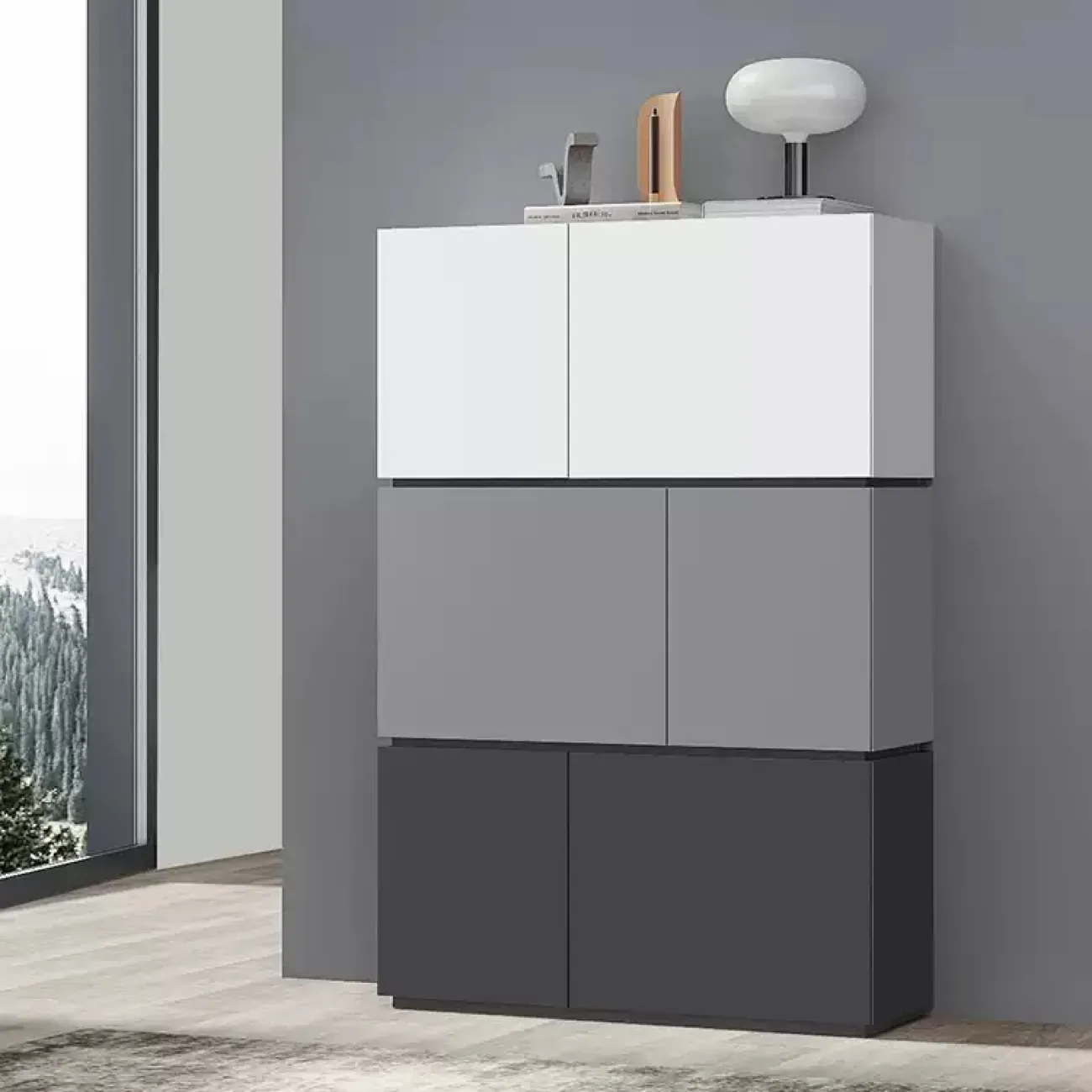 Удобный обувной шкаф Haotai от LaLume из дерева OS39037-32