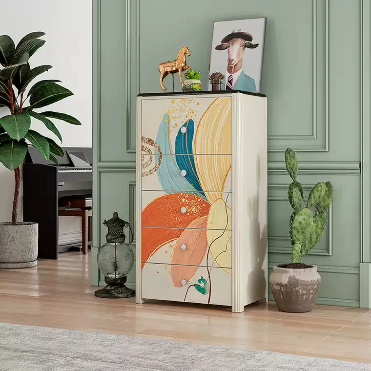 Художественный комод Wanse из дерева KD39039-32 Художественный комод Wanse из дерева KD39039-32