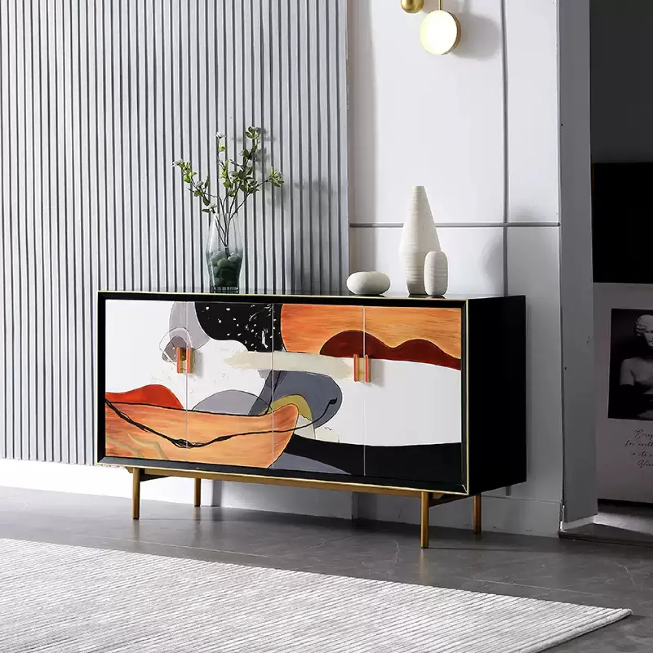 Художественный комод Wanse из дерева KD39040-32