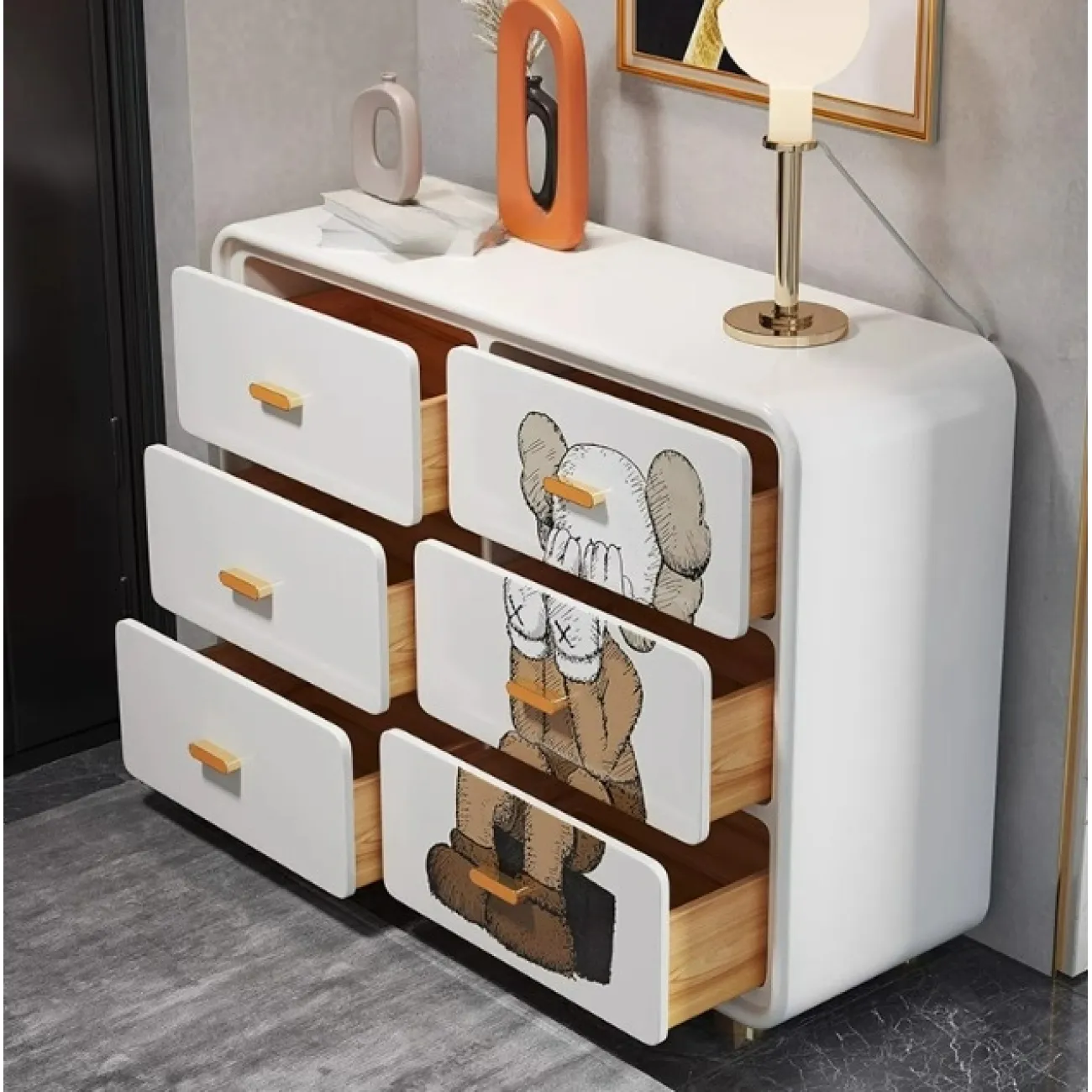 Дизайнерский комод Wanse с ручной росписью KD39042-32