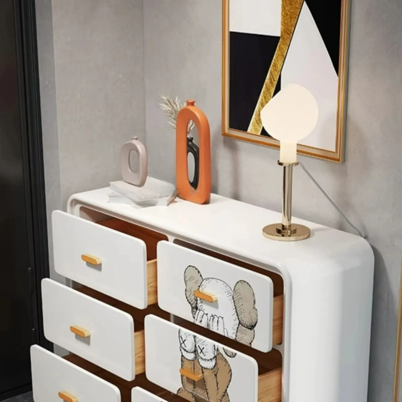 Дизайнерский комод Wanse с ручной росписью KD39042-32