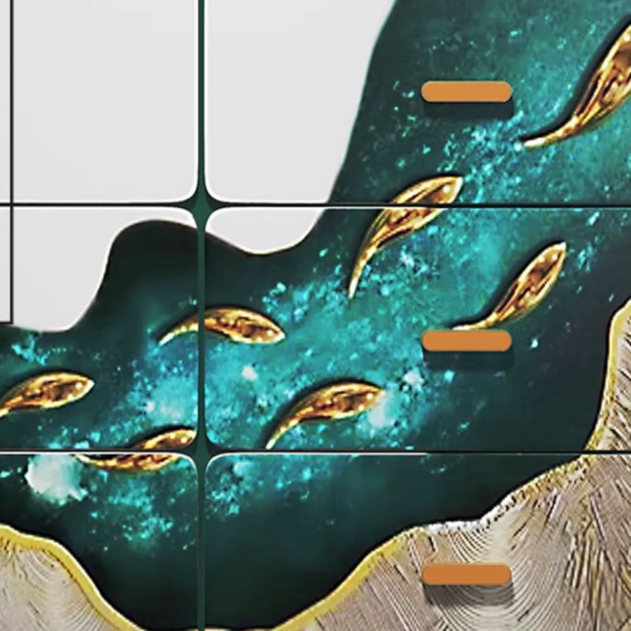 Дизайнерский комод Wanse с ручной росписью KD39042-32