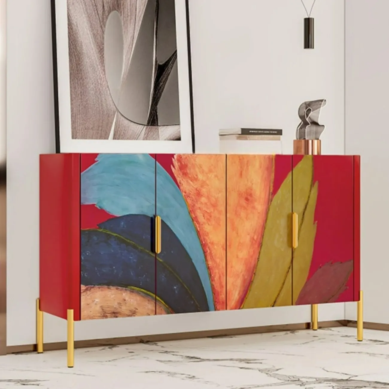 Художественный комод Wanse из дерева KD39043-32