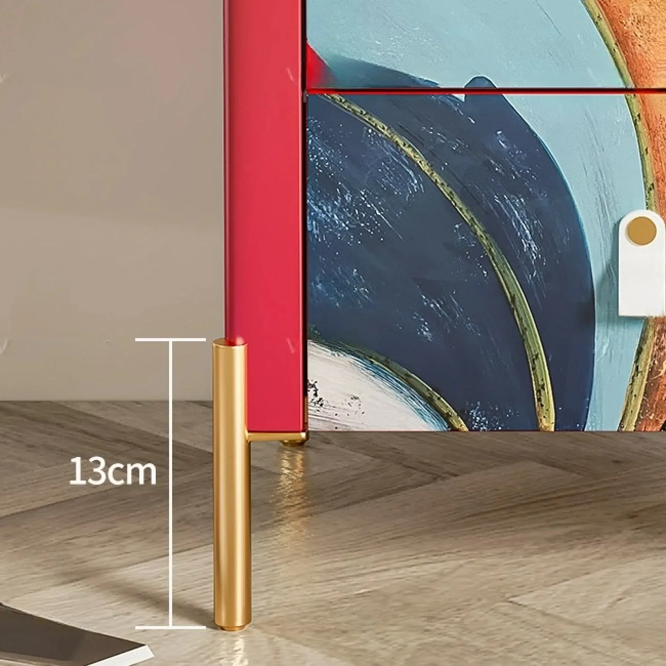 Яркая прикроватная тумбочка Wanse из дерева TB39047-32