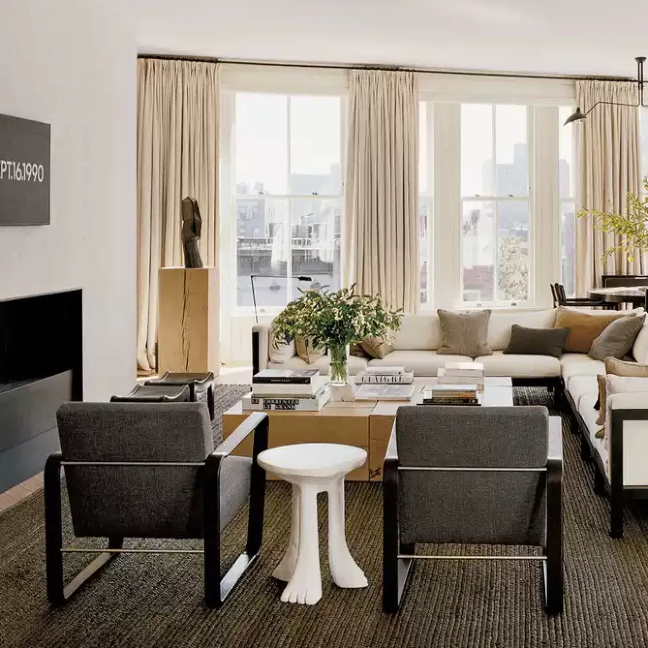 Дизайнерский журнальный столик MSFN из стали JS39052-32